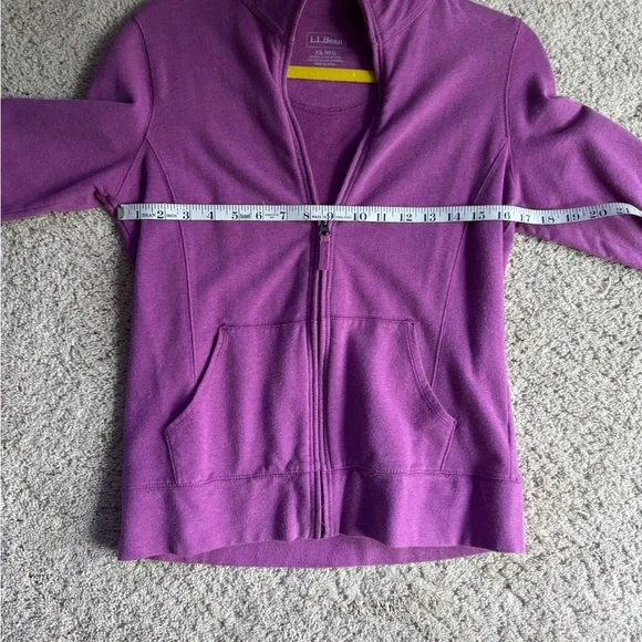 L.L. Bean Plum Fleece Jacket Soft and Stretchy - Picture 2 of 8